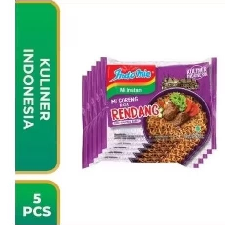 

Paket Indomie goreng rendang 5 pcs