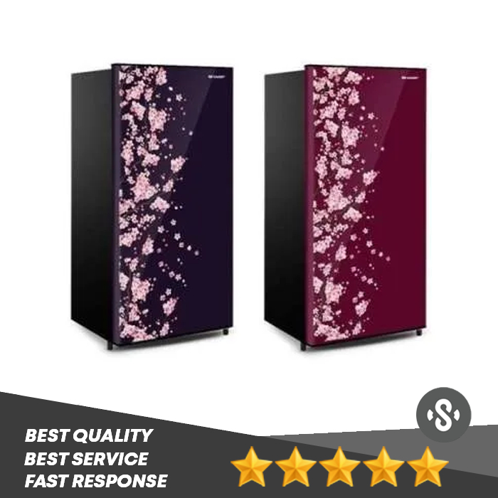 Sharp Kulkas 1 Pintu 175 Liter SJ-N192D-VB / SJN 192 DVB / SJN192 Kirei III Sakura Series