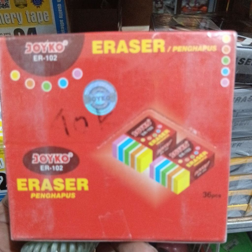 

Penghapus warna rainbow Joyko (SATUAN / ECER)