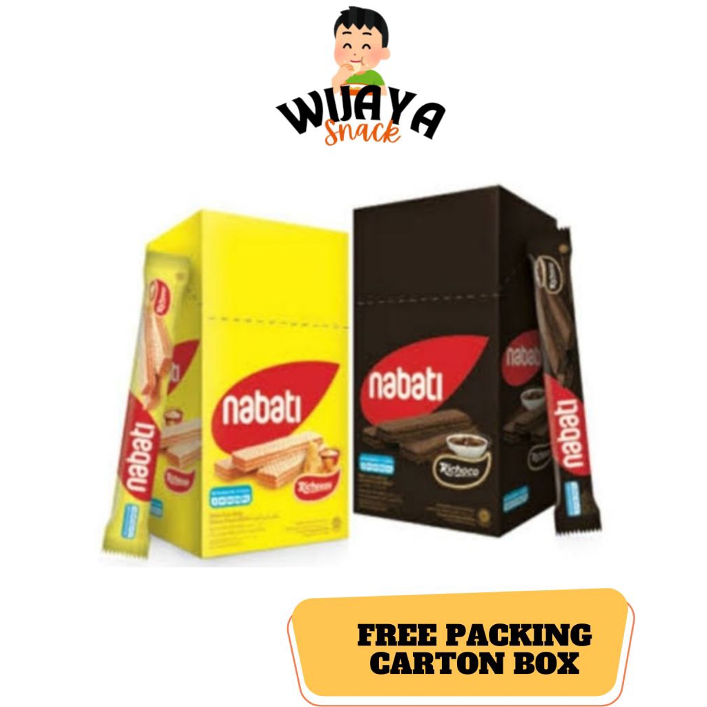 NABATI WAFER 500 KEJU / COKELAT [1 BOX ISI 20 PCS] / NABATI WAFER RICHEESE / NABATI WAFER RICHOCO