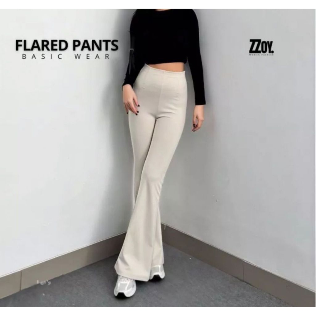 Celana Wanita Kulot Scuba Cutbray