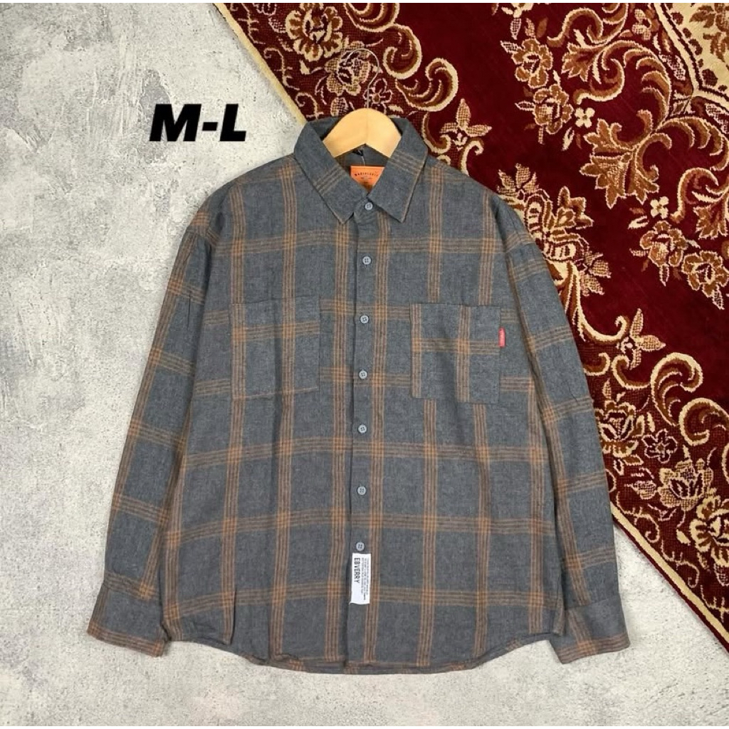Plaid Double Pocket Flannel Shirt (CSE 08)
