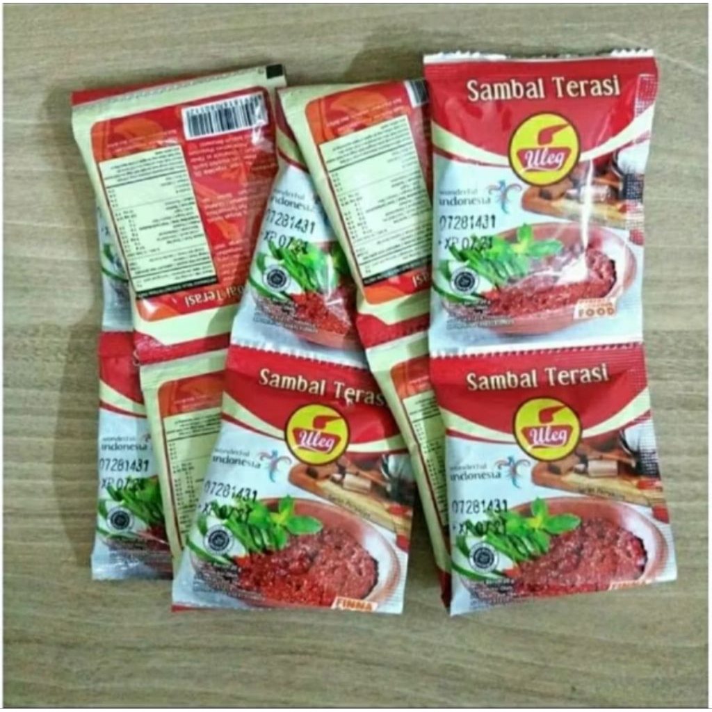 

Sambal Terasi Cap ULEG ORIGINAL | 1 Renceng 10 sachet |