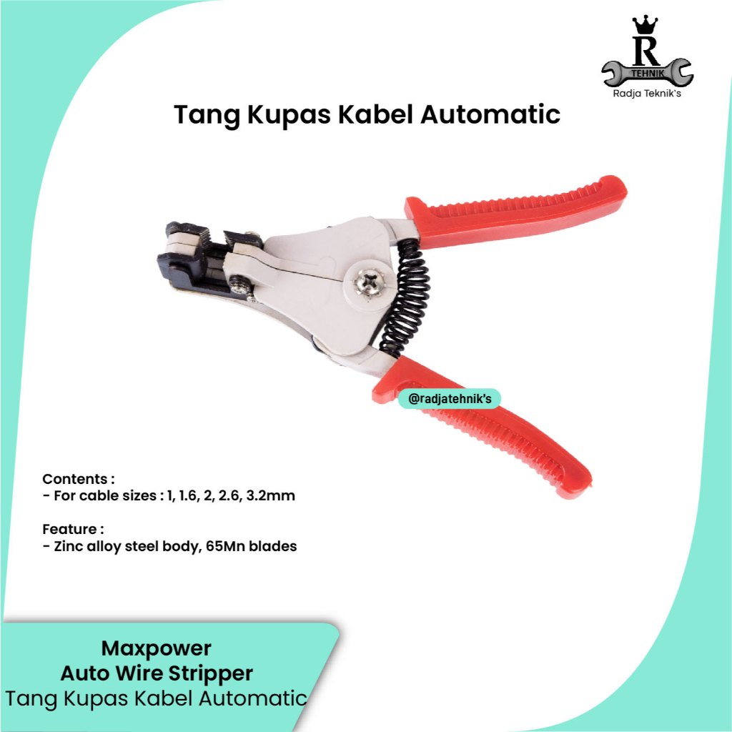 MAXPOWER Auto Wire Stripper  Tang Kupas Kabel Automatic  Hand Tools Maxpower