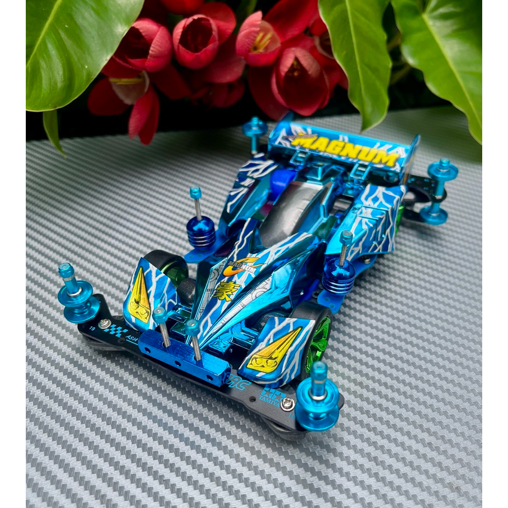 Rep Tamiya Rakitan Side damper Cyclone magnum Blue metalic AR Chassis 3006I2-RKT