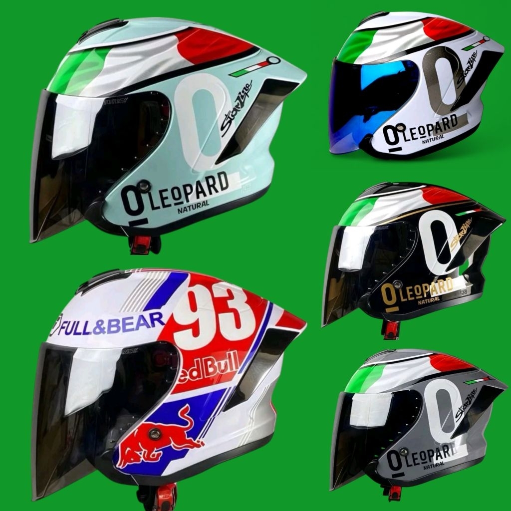 HELM JS ARMOR MOTIF LEOPARD