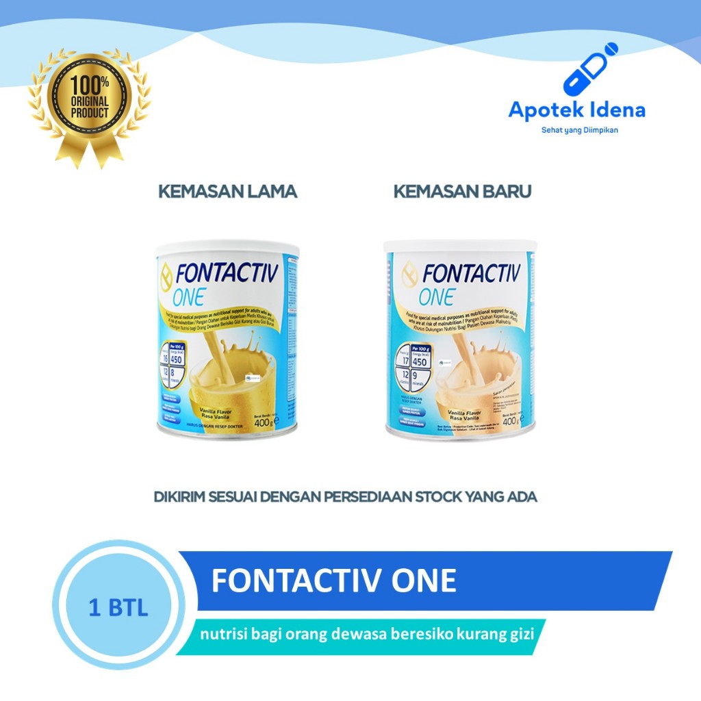 

FONTACTIV ONE FONTACTIVE ONE 400g Susu Nutrisi Dewasa Penambah Berat Badan dan Pembentukan Masa Otot