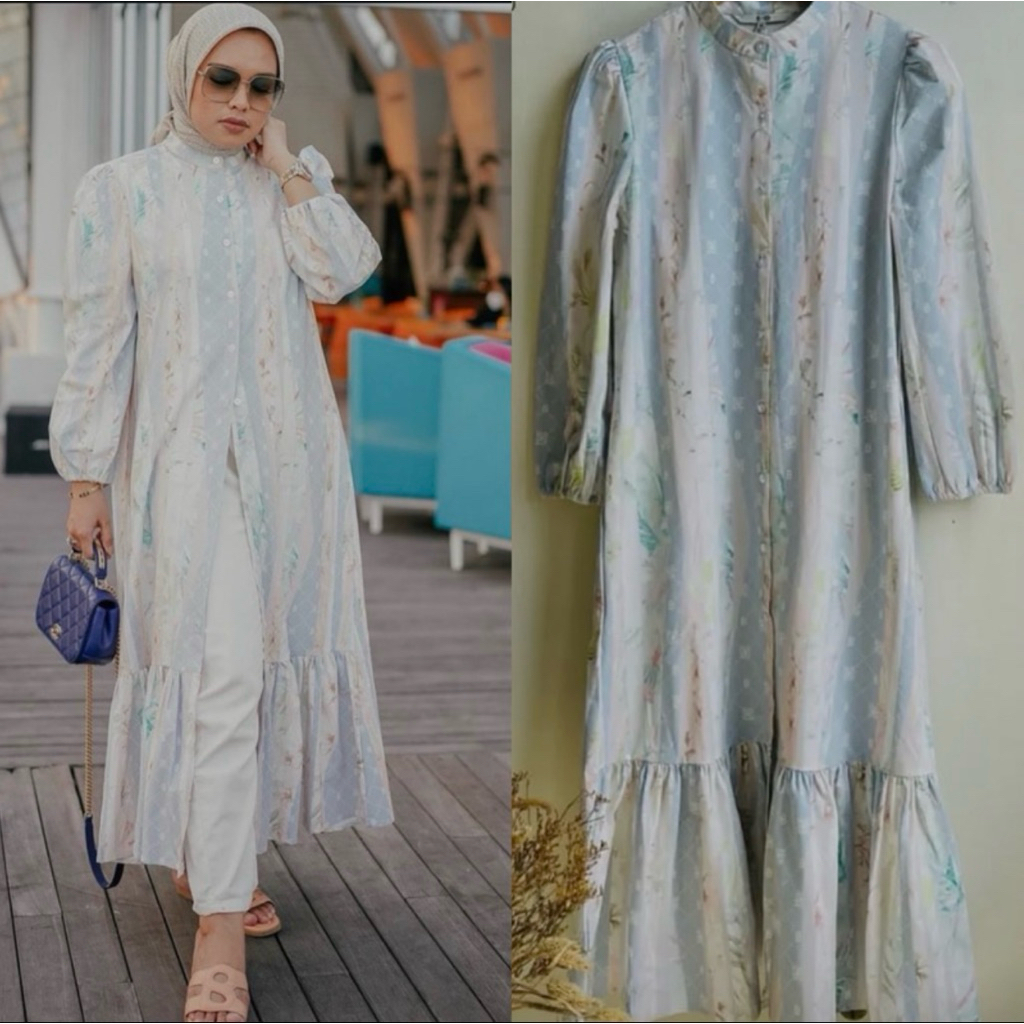 NEW florian dress buttonscarves x ria miranda size S