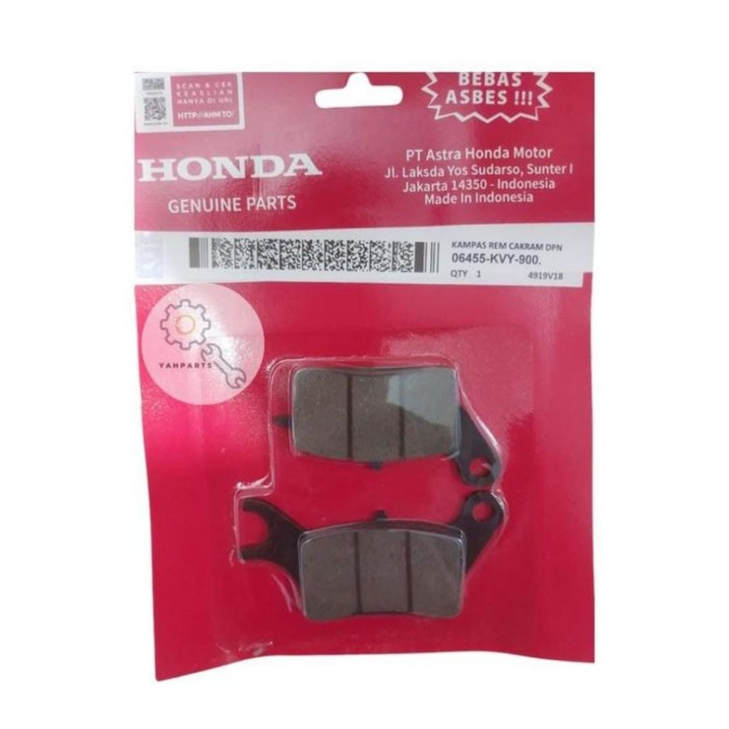 Kampas rem dispad cakram depan honda Beat Lama Karbu Beat Old 2009 Kebawah KVY