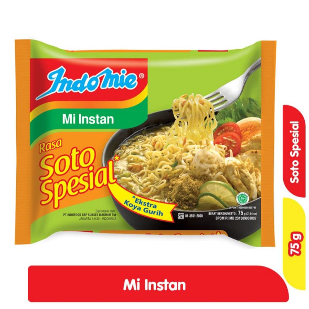 

Indomie Mi Instan Soto Spesial 75 g