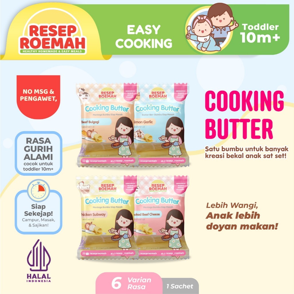 

Resep Roemah Australian Grass Fed & Ghee Cooking Butter / Butter Bumbu Siap Masak / Sumber Lemak Baik / Bumbu Masak untuk Anak