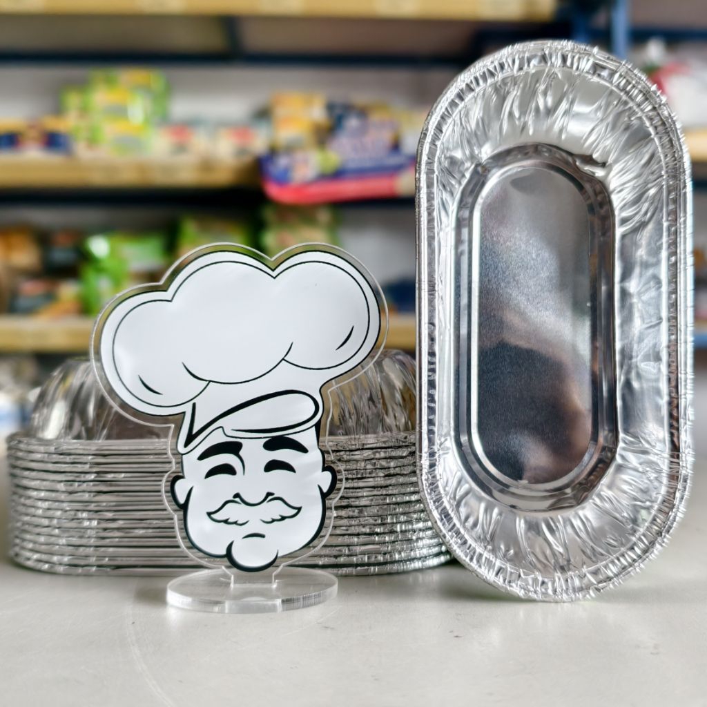 Wadah Alumunium Foil OX 6005 Pcs/ Alufoil Cup / Alumunium Tray Oval