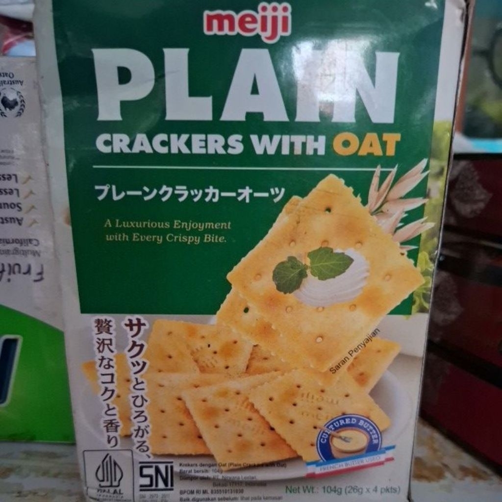 

Meiji Plain oat Crackers 104gr RIJEK DUS/KEMASAN RUSAK
