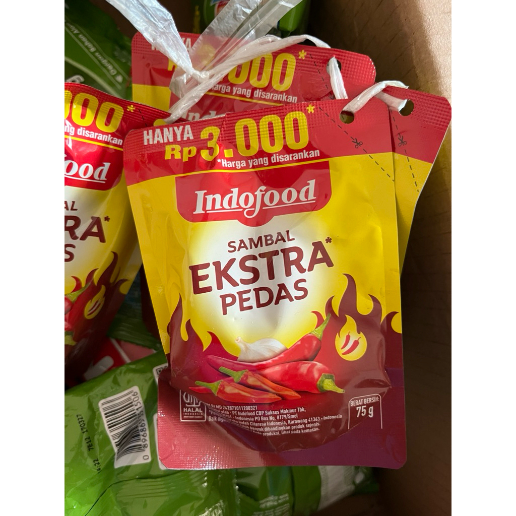 

Saos extra pedas 3000 (isi 6pcs )