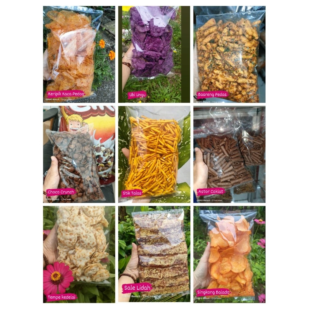 

cemilan 9 macam random - cut intan snack