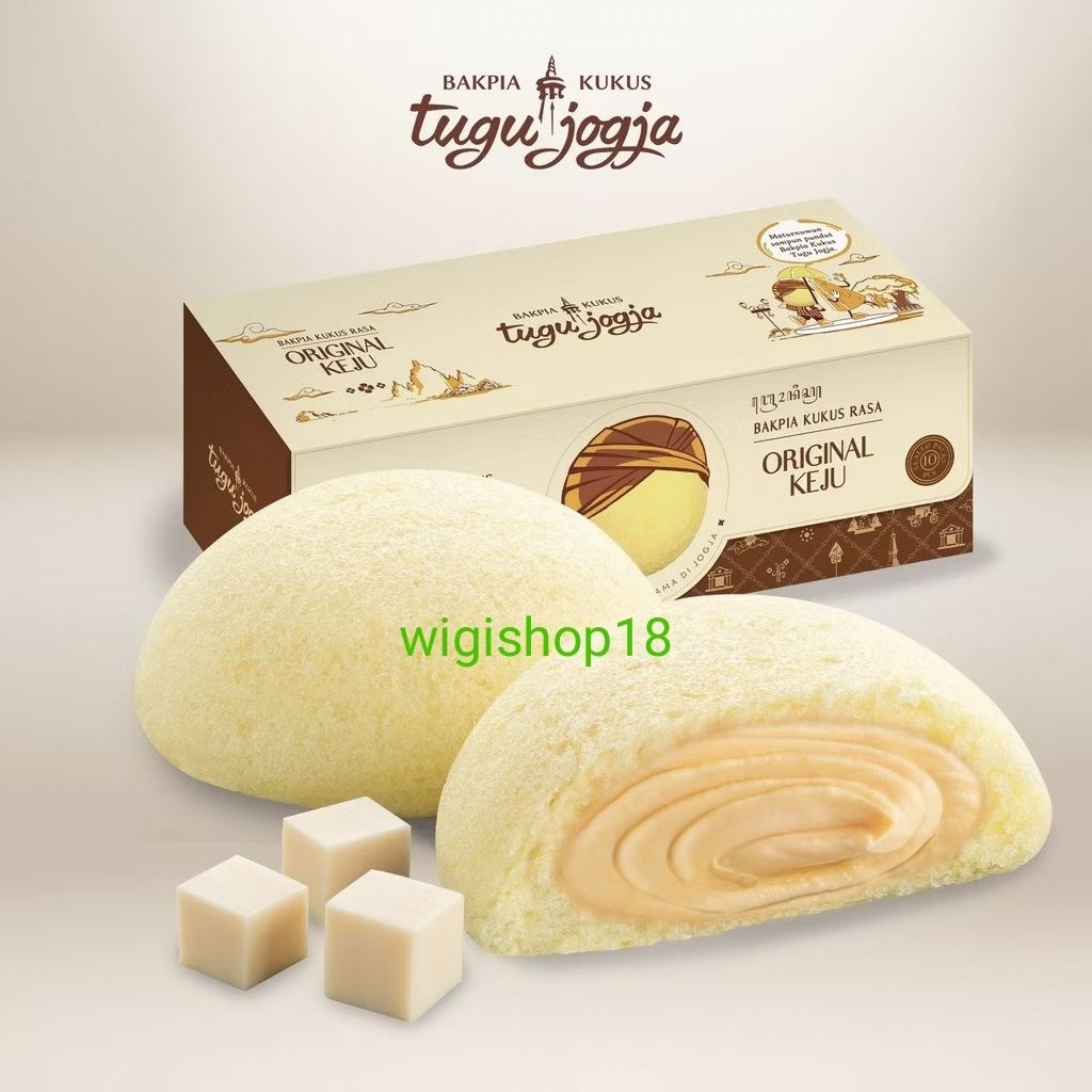 Bakpia Kukus Tugu Jogja varian Original Keju