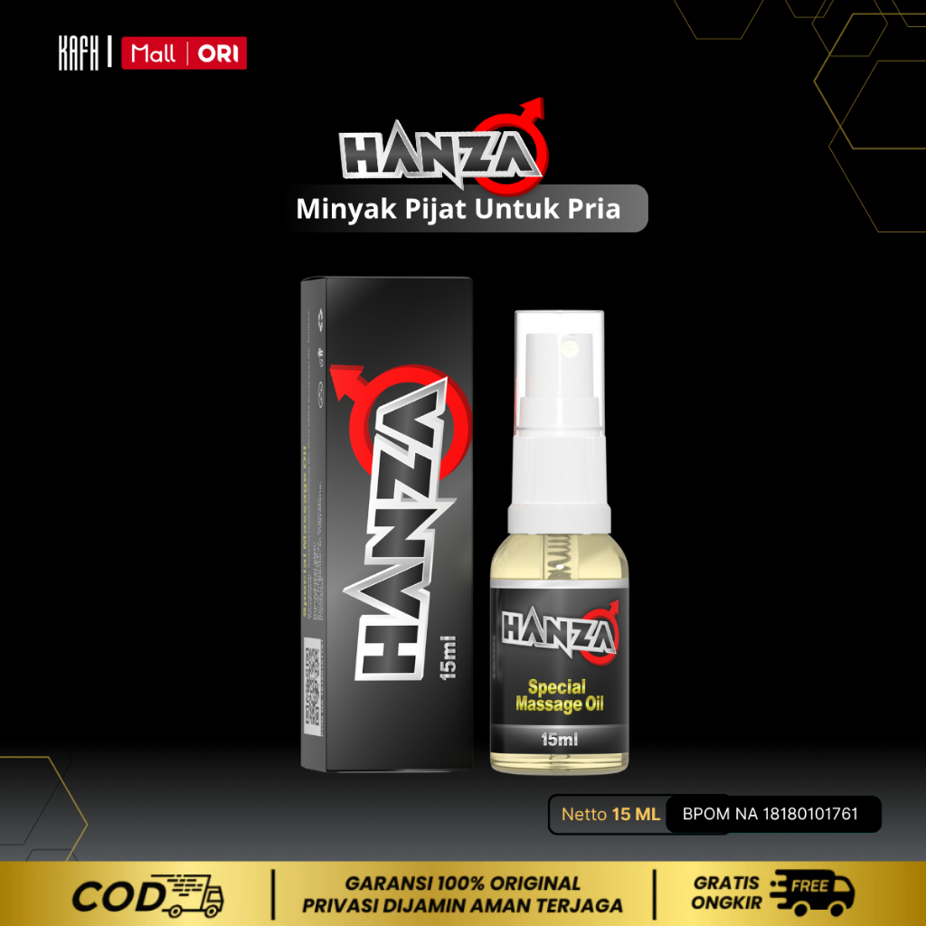 Hanza Oil Spray Minyak Semprot Pembesar Vital Pria Mr P Berdiri Dan Tahan Lama Original Permanen
