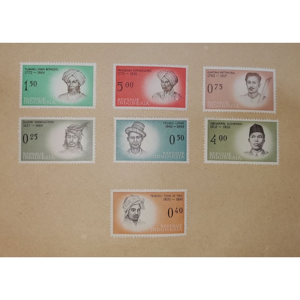Perangko/Stamp Kuno Pahlawan Indonesia
