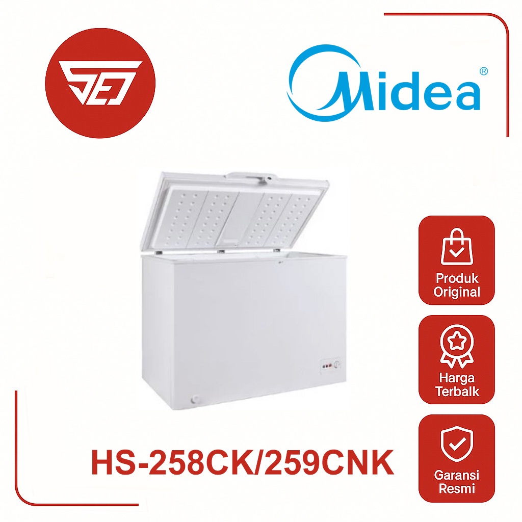 Midea HS-258CK / HS-259CNK  REF Chest Freezer 200 Liter . Baru & Bergaransi