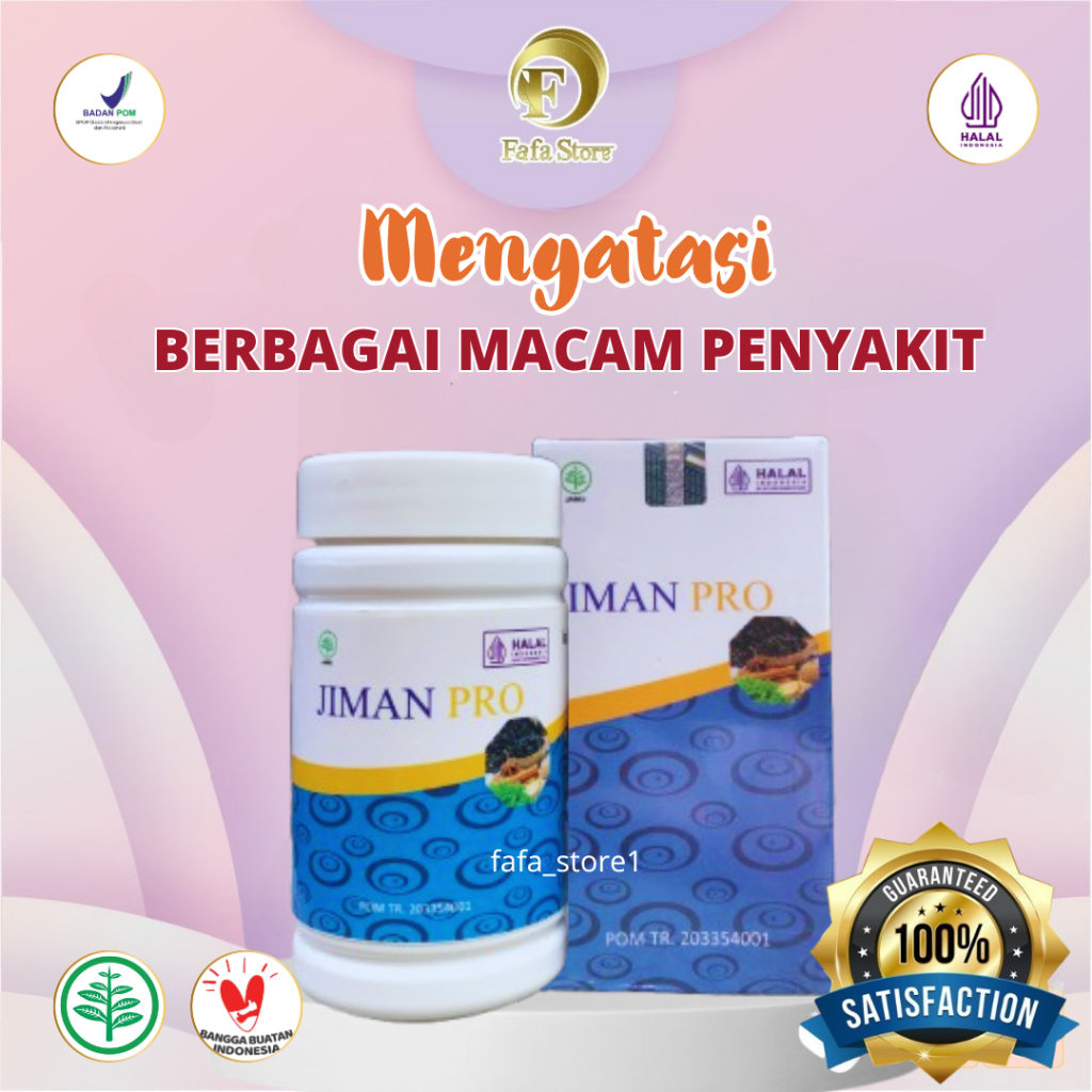 Kapsul Herbal Jiman Pro untuk Daya Tahan Tubuh - Isi 60 Kapsul