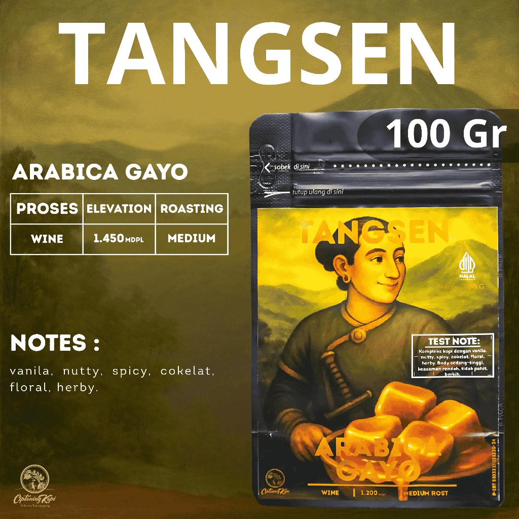 

Kopi Arabica Gayo (Tangsen) by Ciptoning Kopi - 100 Gr