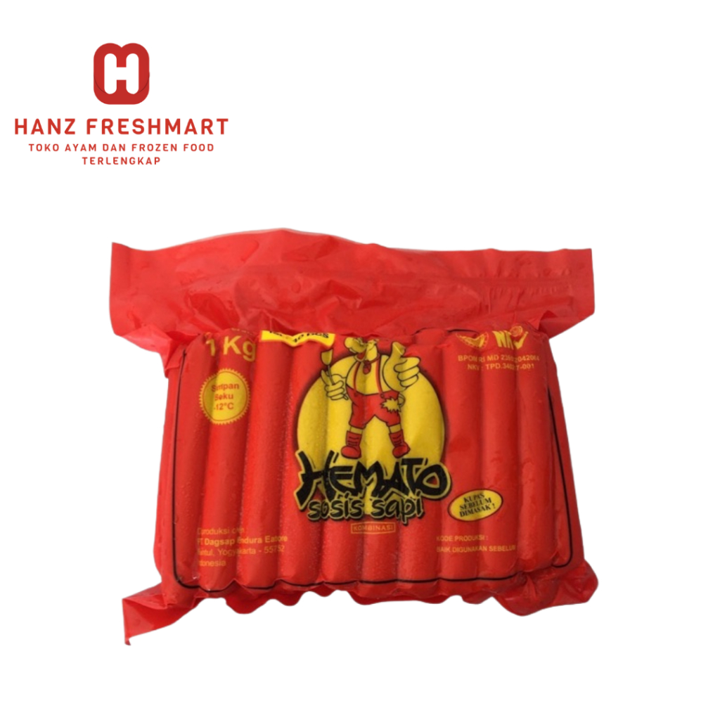 

Hemato Sosis Sapi 1kg - Hanz Freshmart