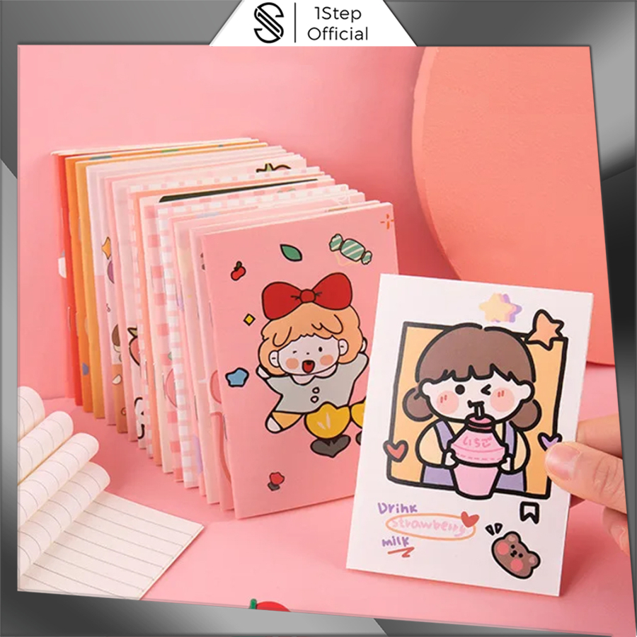 

1step Notebook Buku Catatan A5 Motif Kartun Lucu Notebook A5 Sewed S102