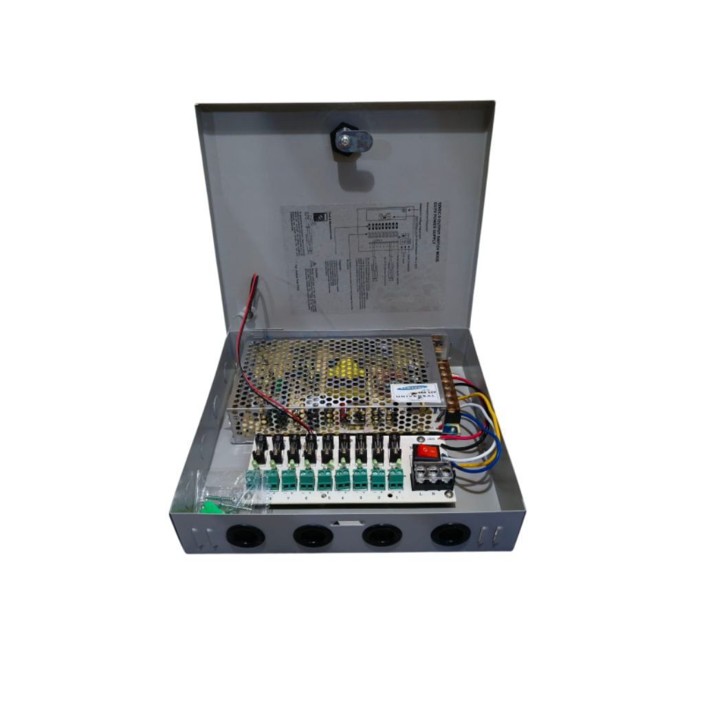 Power supply 10a 15A with box psu adaptor charger trafo kamera cctv 10 15 ampere 12 volt