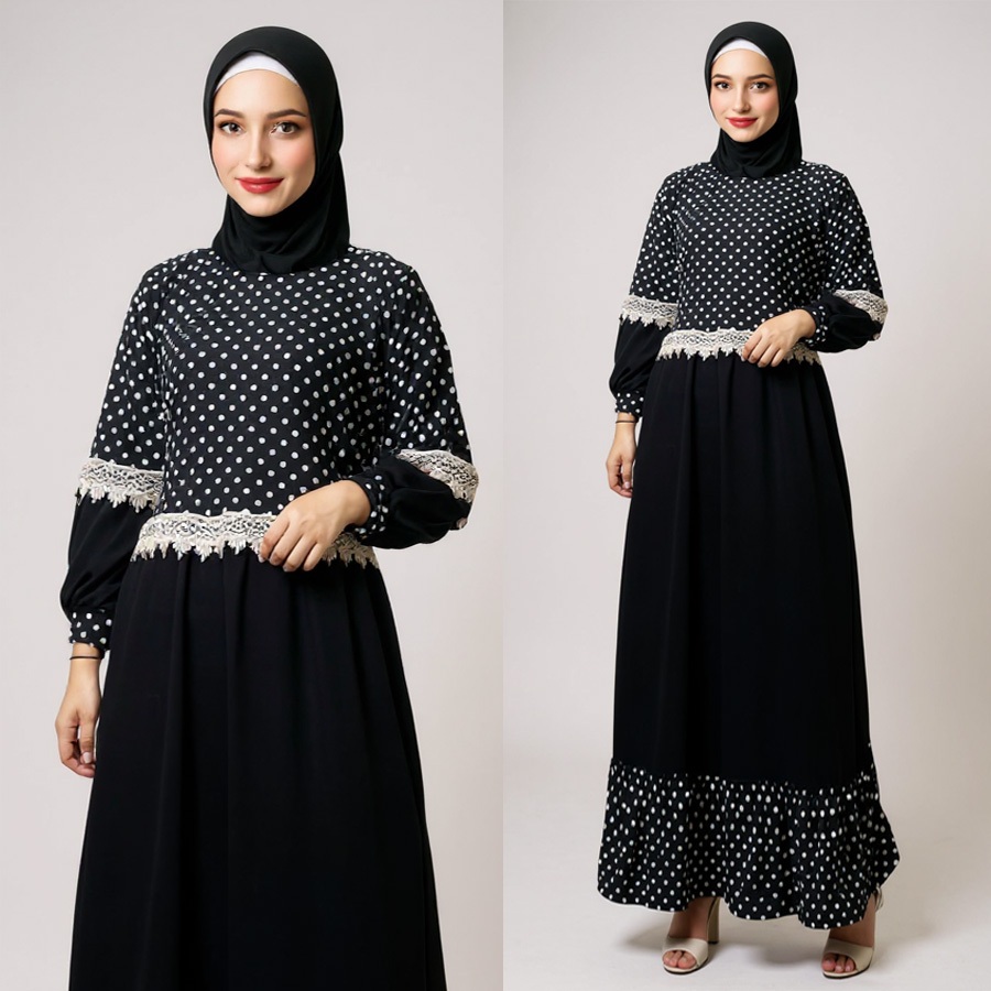 Bj Dress Gams Drsss Syari Perempuan Gamis Wanita Kekinian Viral Hamis Baju Muslim Gamiz Special Idul