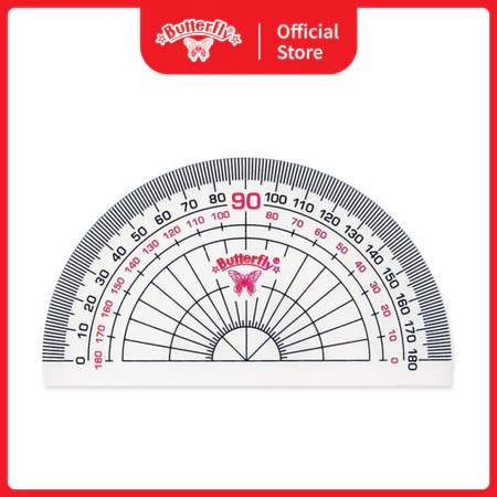

NULIS | Busur Derajat 180/10 cm New – Alat Ukur Matematika Sekolah