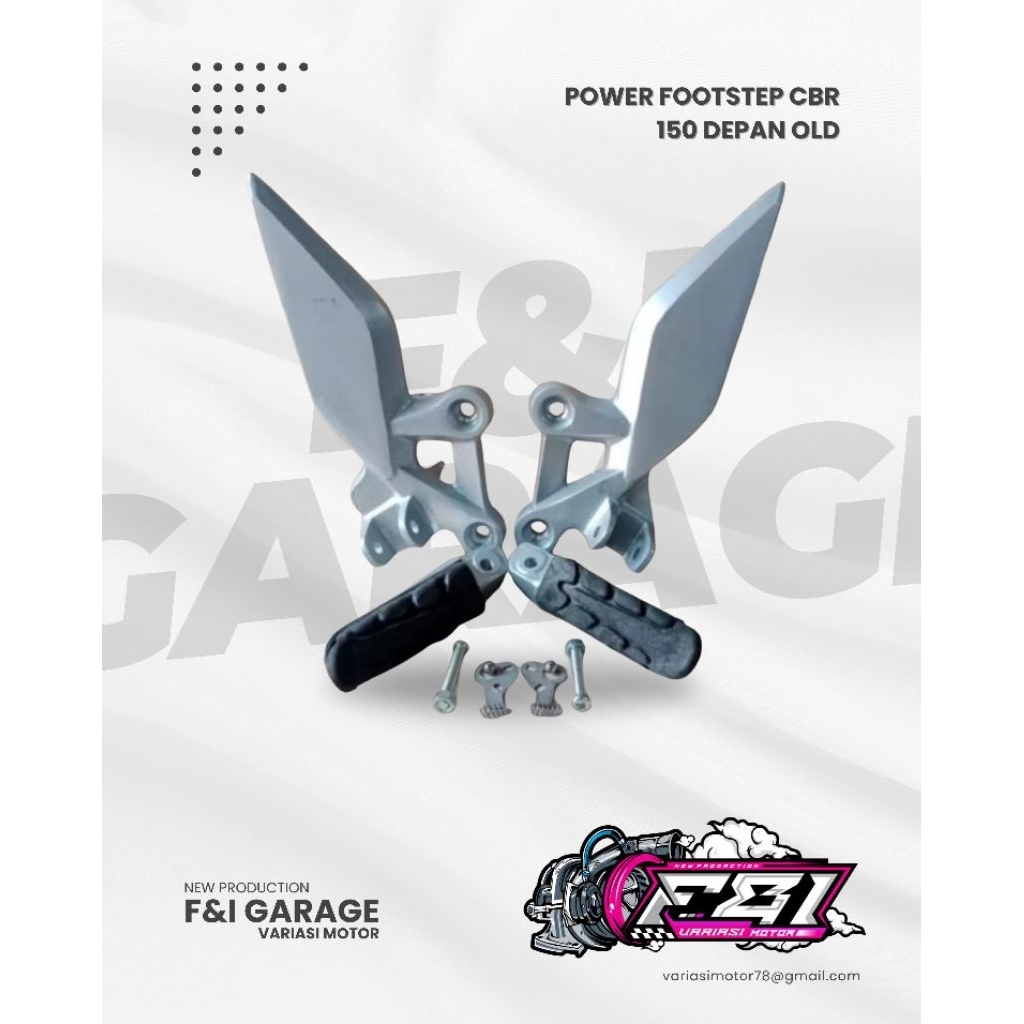 Footstep CBR depan 150 Old/lama, power footstep CBR 150 dpn old, Pijakan kaki depan CBR old