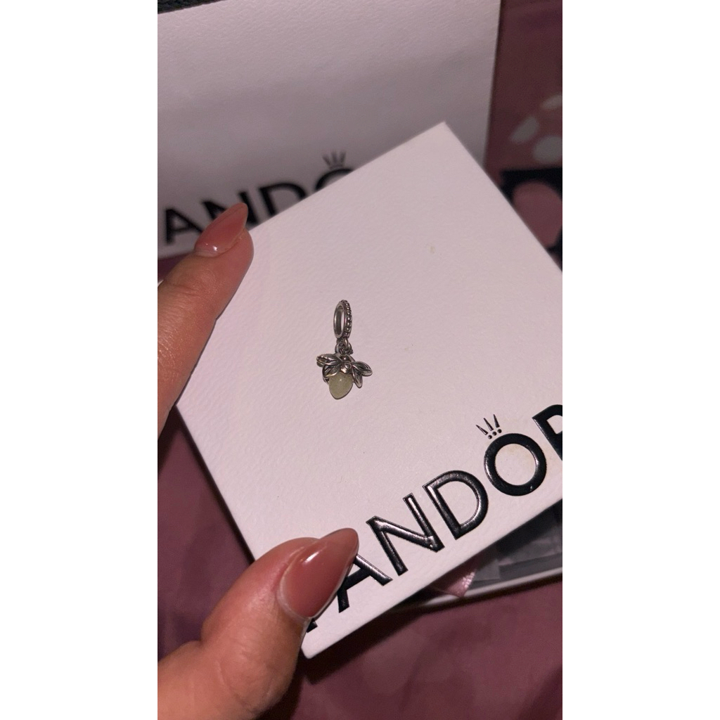 charm pandora firefly dan murano original