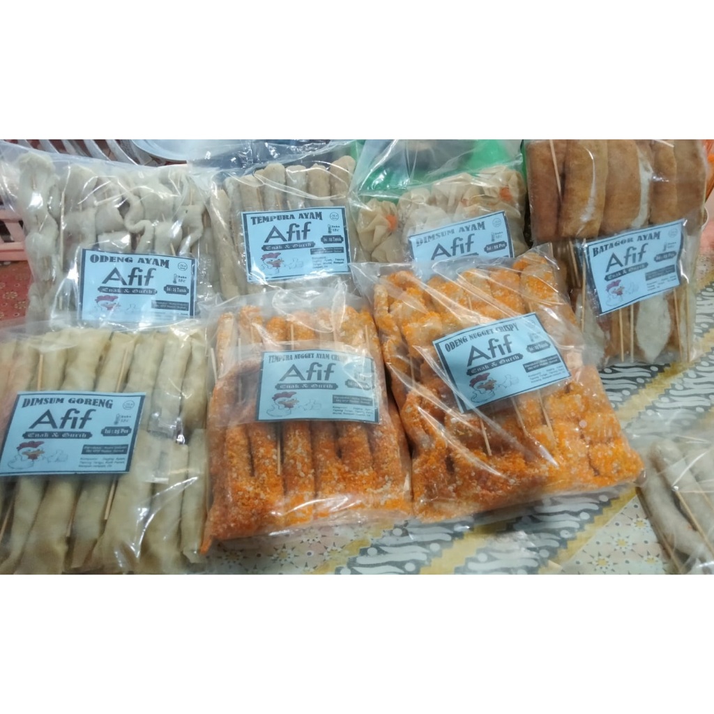 

Tempura | Otak Otak | Batagor | Dimsum Goreng | Dimsum Bunga Homemade