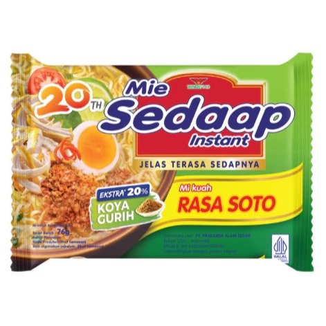 

Mie Sedap Soto 1 Pcs Mie Instant Sedaap