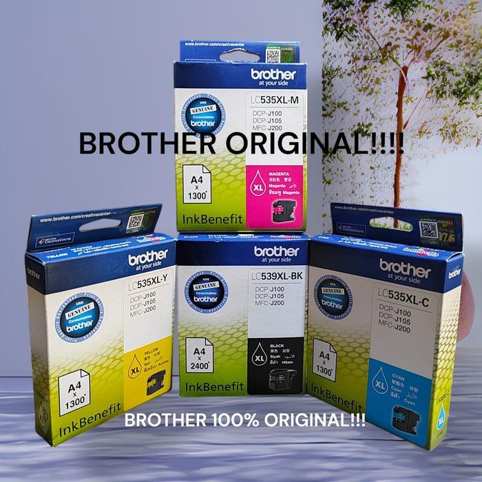 TINTA BROTHER LC539Y (DCP-J100, DCP-J105, MFC-J200) - Hitam