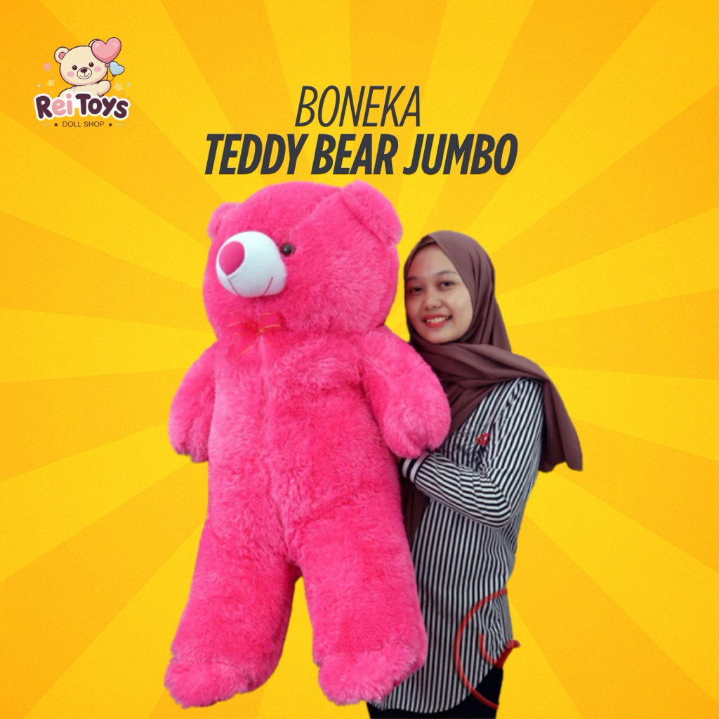 boneka teddy bear jumbo ukuran 1 meter