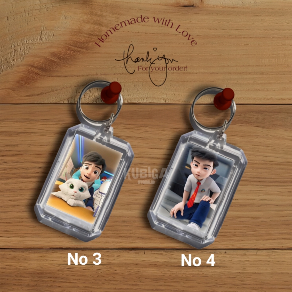 kEY CHAIN EJEN ALI 2 - GANTUNG KUNCI AKRILIK - GANCI