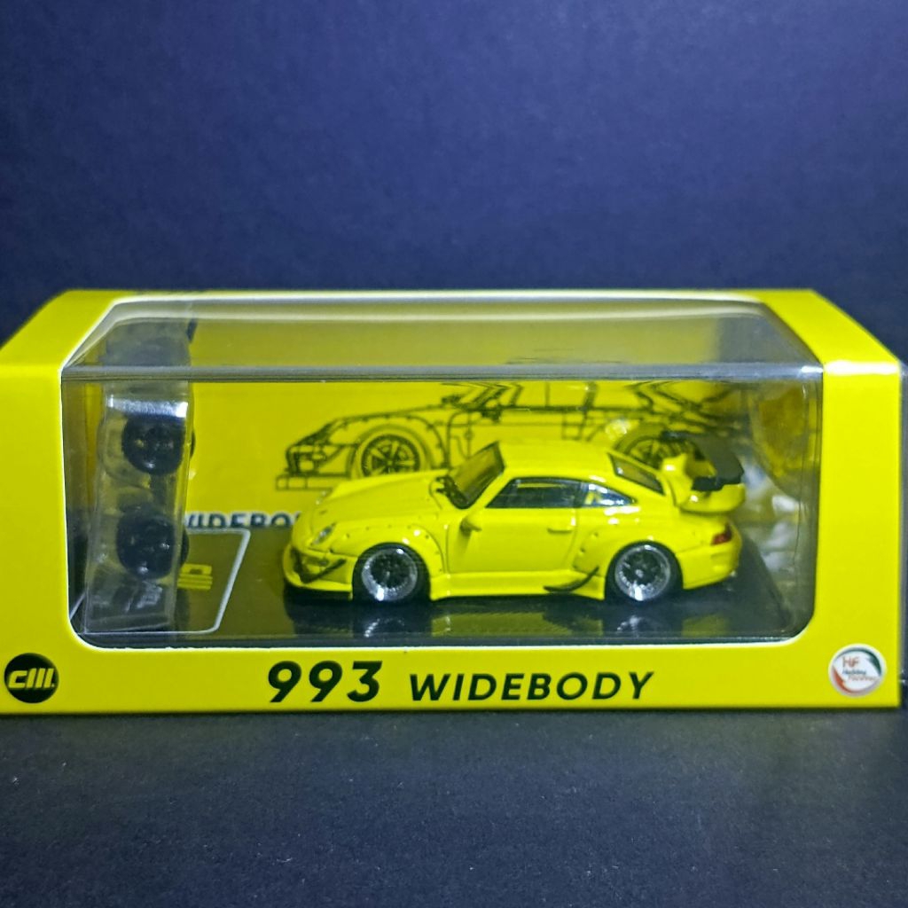CM MODEL PORSCHE 993 WIDEBODY YELLOW