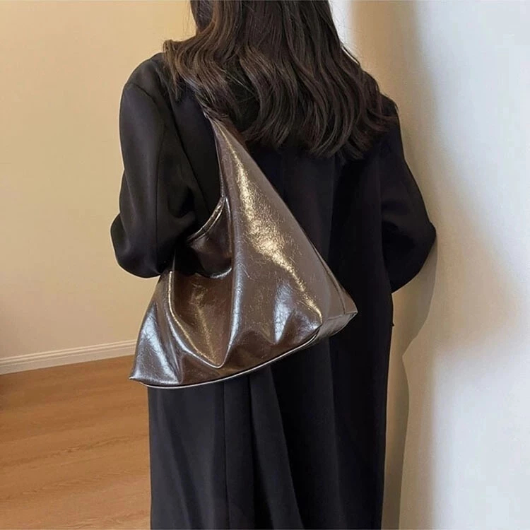 H19-Leather Bag Casual Aesthetic || Tas Wanita || Tas Kuliah Sekolah Selempang