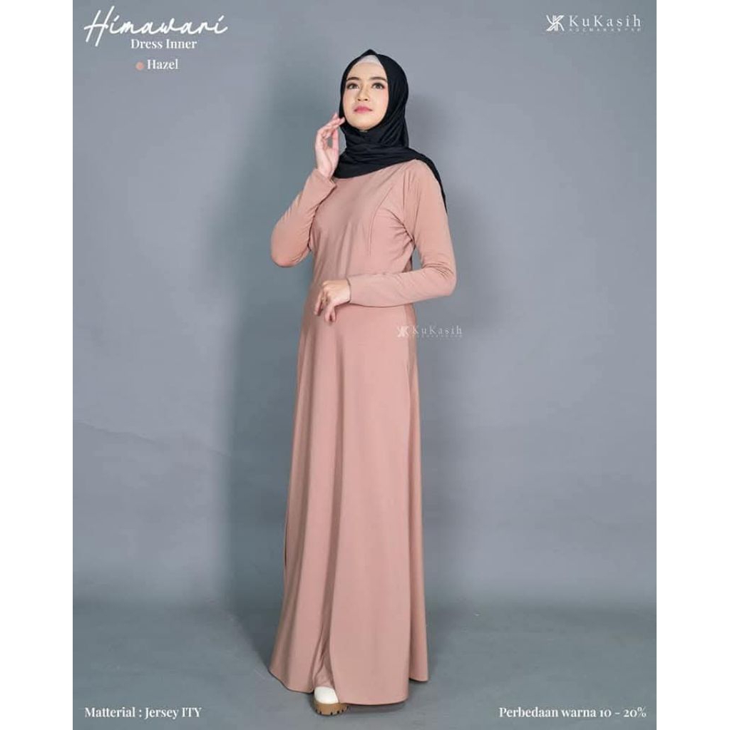 iner gamis kukasih ready warna hijau botol