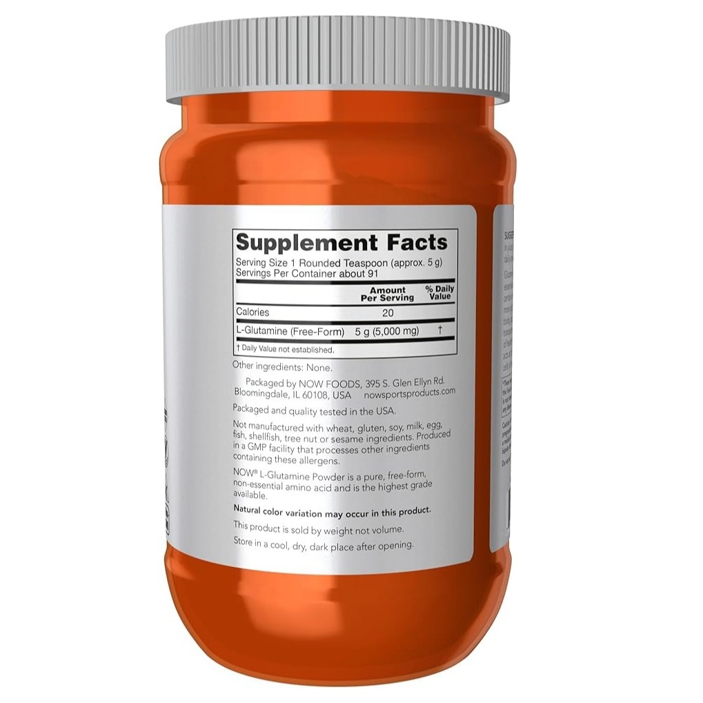 NOW Sports Nutrition, L-Glutamine Pure Powder 454gr