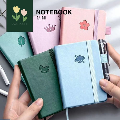 

VASMALL- NOTEBOOK BUKU TULIS CATATAN KECIL CANVAS HARD COVER WATERPROOF 100 LEMBAR KERTAS