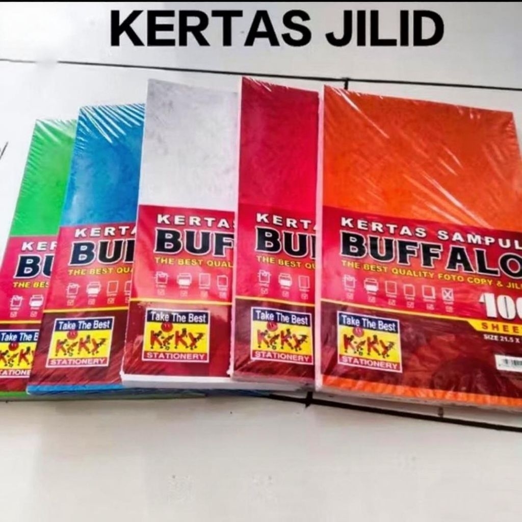

1 Pak Kertas Jilid Warna F4 Isi 100 Lembar