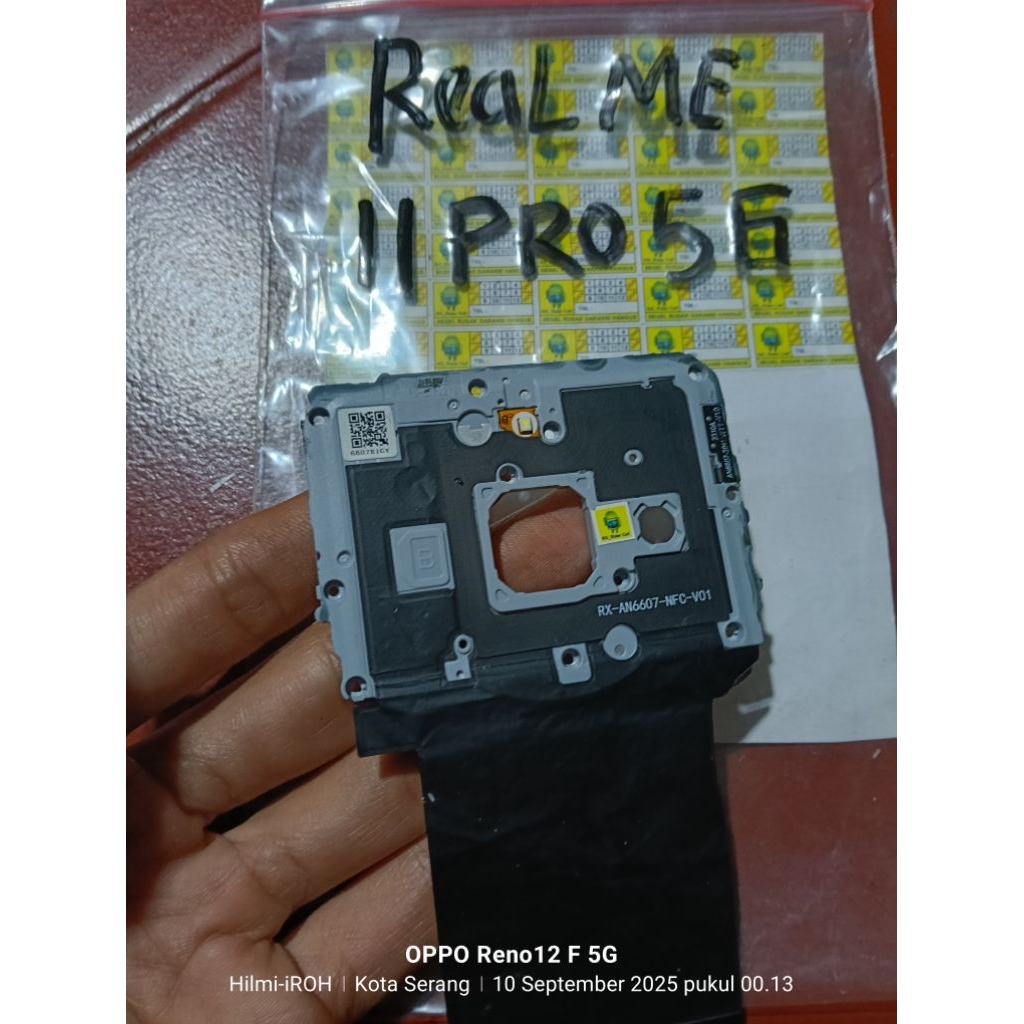 tutup mesin flexible NFC dan blits flash realme 11 pro 5G ori original copotan