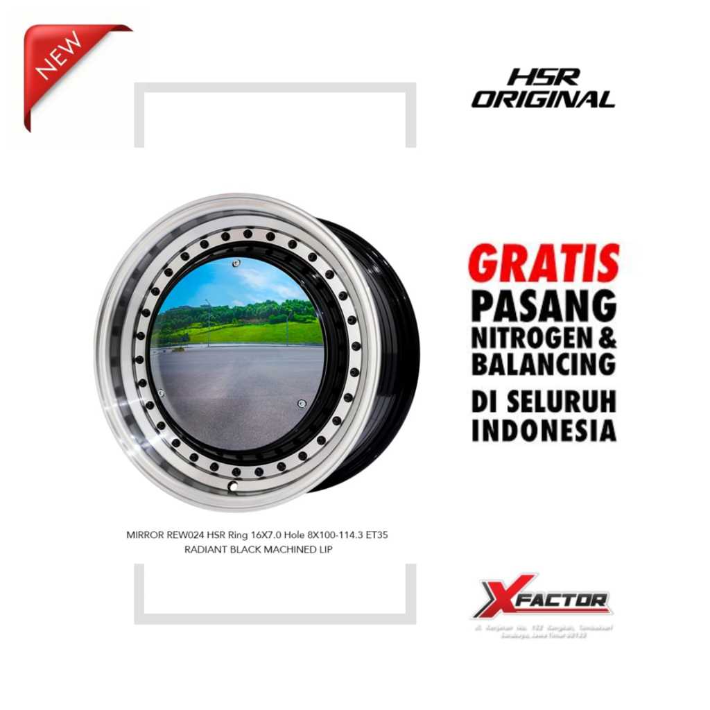 VELG MOBIL R16 HSR MIRROR HSR R16X7 H 4X100 - 4X114,3 ET35