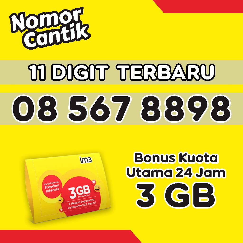 Nomor cantik indosat super cantik rapih Edisi Terbaru