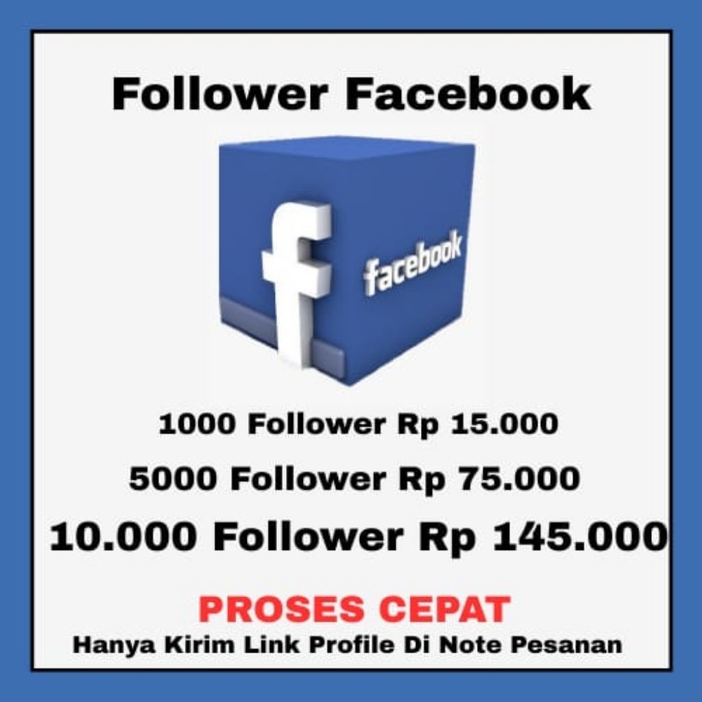 FACEBOOK FOLLOWER / PENGIKUT FACEBOOK PRO / FANSPAGE PERMANEN TERMURAH