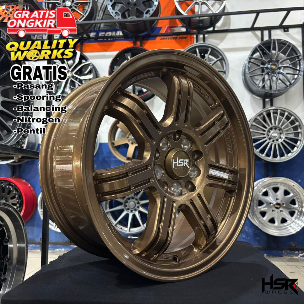 Velg Racing Mobil Veloz New Xenia Ring 16 Pcd 5x100 Lebar 7 Et42 HSR Wheel Siak