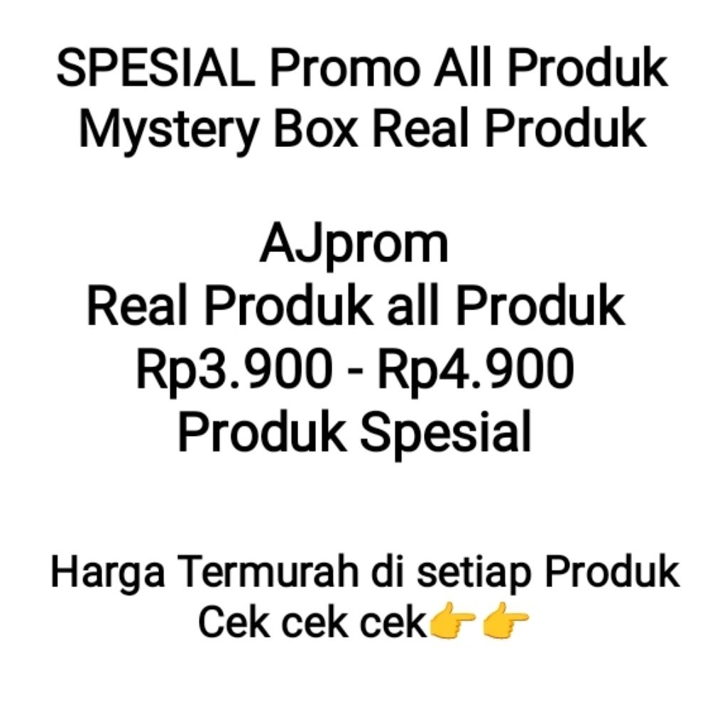

[ SPESIAL AJprom ] Mystery Box Real Produk Spesial Pelanggan AJprom