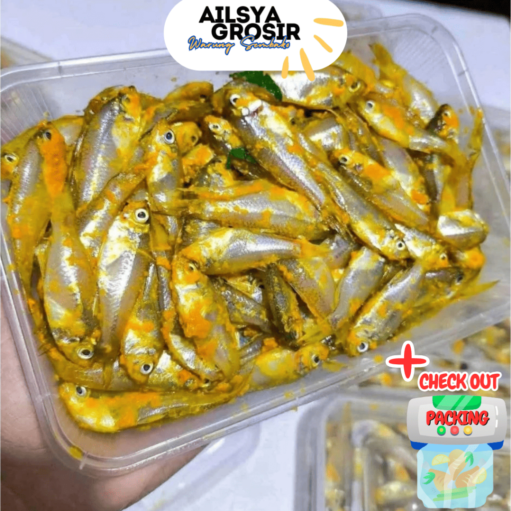 

IKAN WADER MARINASI BUMBU KUNING SIAP GORENG 1 KG
